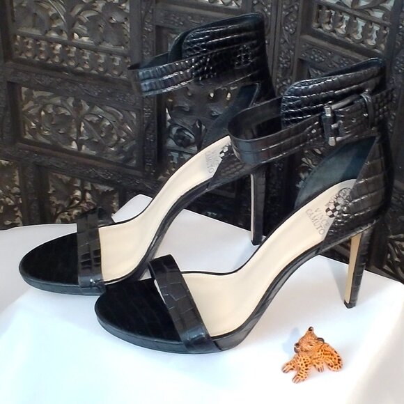 womens Vince Camuto Black Sandals Size 10 - Picture 2 of 5